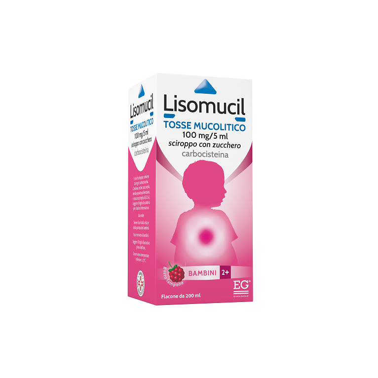 lisomucil tosse mucolitico bb sciroppo 200 ml 100 mg/5 ml con zucchero