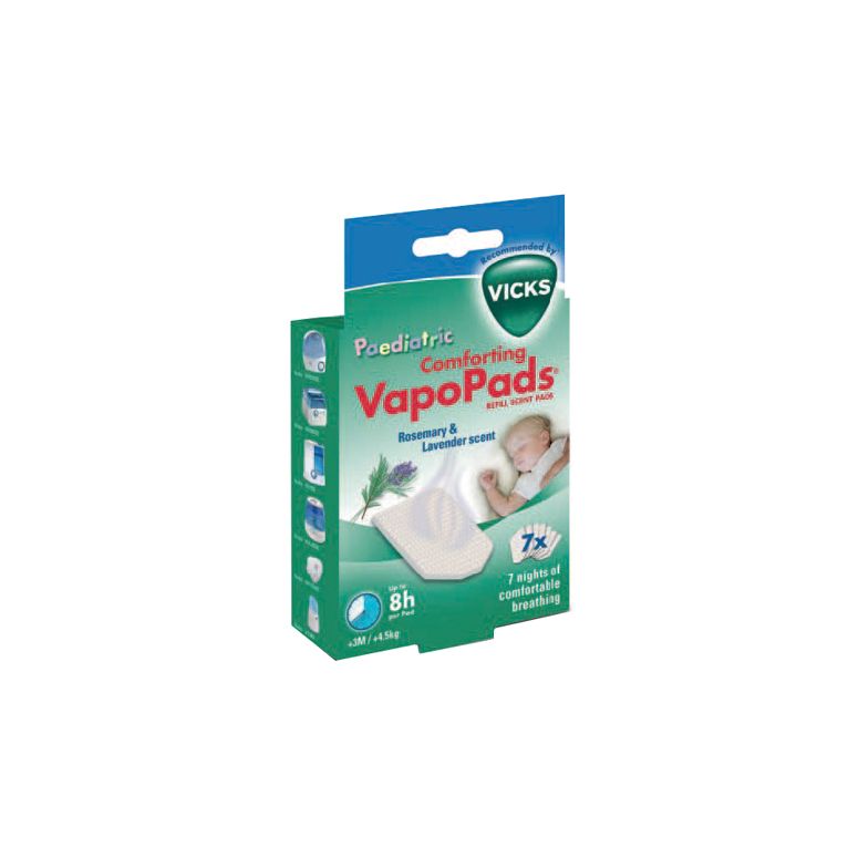vicks vapopads rosemary & lavender scente 7 pezzi