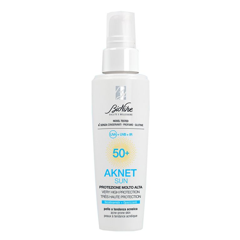 aknet sun protezione molto alta spf50+ 50 ml