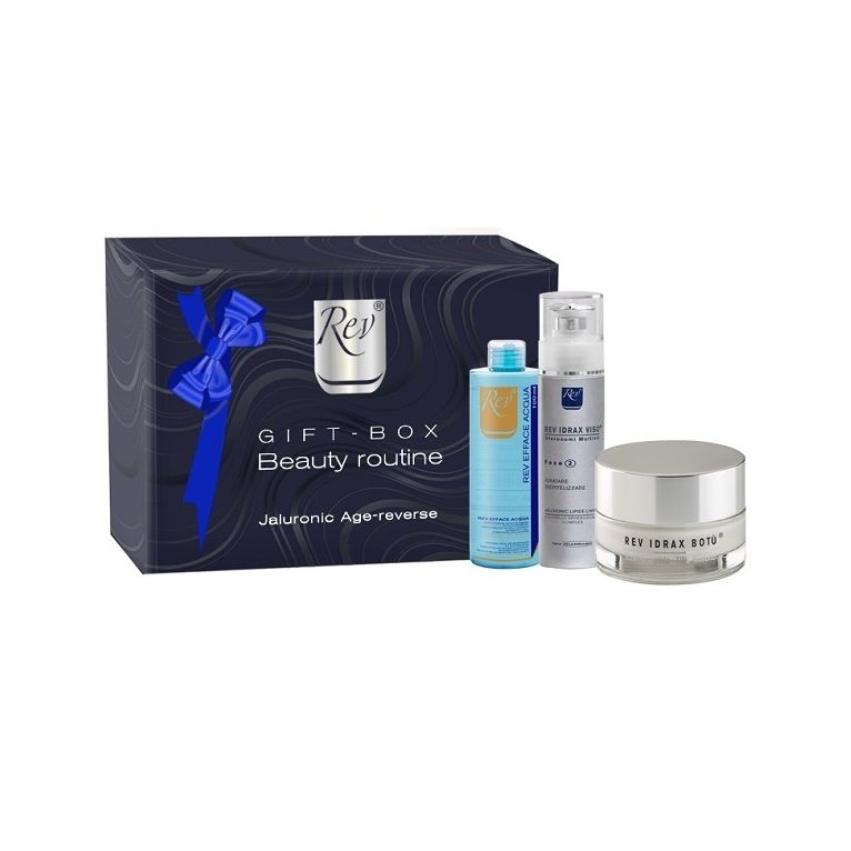 rev gift beauty routine 1 rev efface acqua 100 ml + 1 rec idrax botu' 50 g + 1 rev idrax viso 50 g