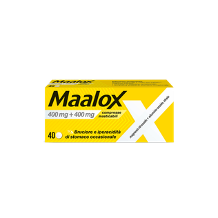 MAALOX 40 cpr mast 400 mg + 400 mg