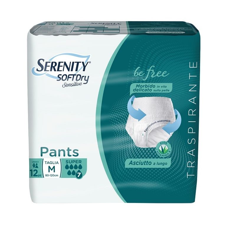 serenity pants sd sensitive super m 12 pezzi