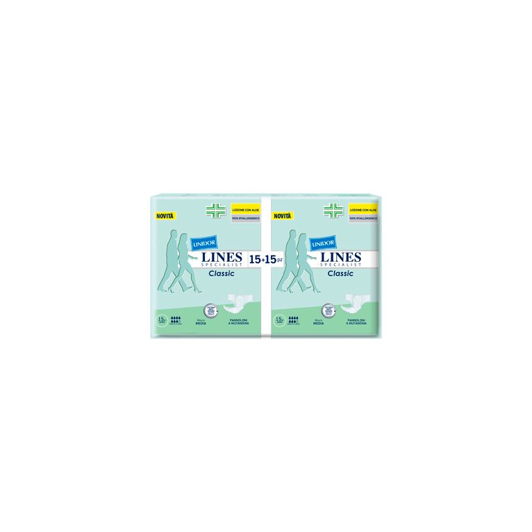pannolone a mutanda lines specialist classic super mm 30 pezzi