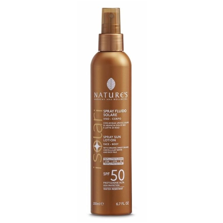 nature's i solari spray fluido spf50 200 ml