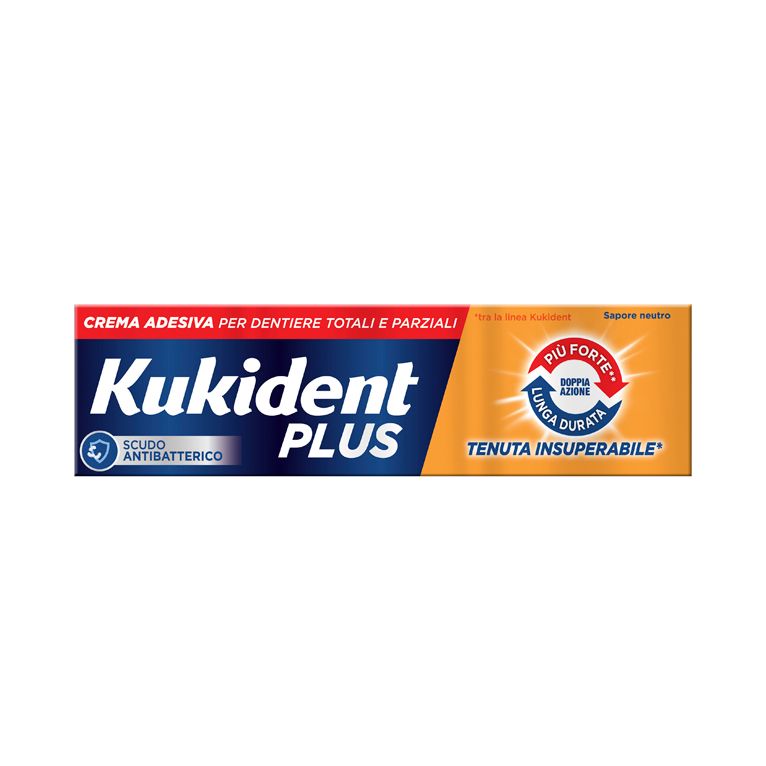kukident plus doppia azione crema adesiva dentiere 40 g