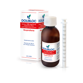 DOLIBLOC orale sosp 150 ml 100 mg/5 ml gusto fragola senza zucchero