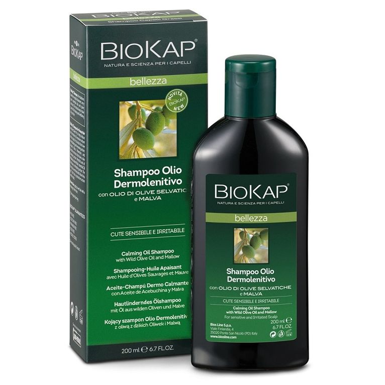 biokap bellezza shampoo olio dermolenitivo 200 ml biosline