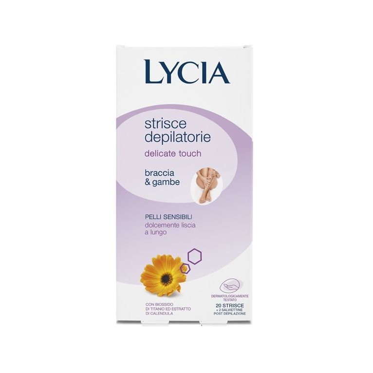 lycia 20 strisce braccia/gambe pelli delicate 12 pezzi