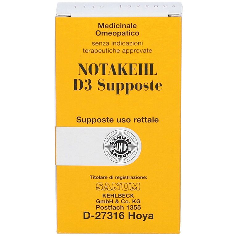notakehl d3 10 supposte 2g sanum