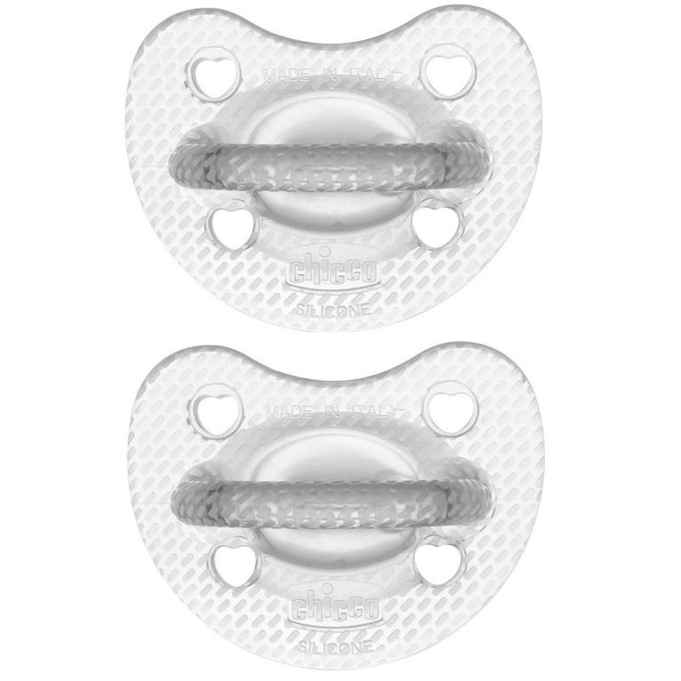 chicco gommotto silicone crystal 2-6 mesi 2 pezzi