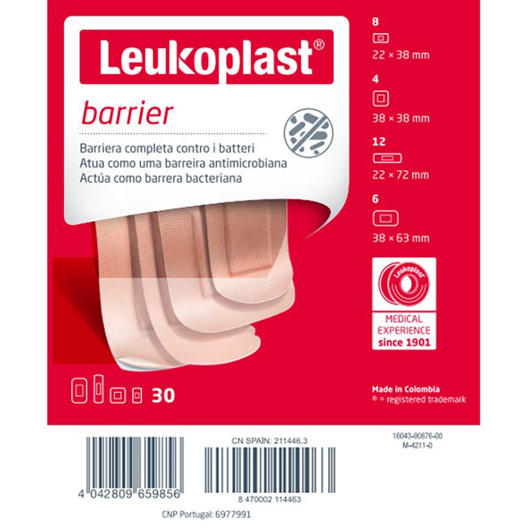 leukoplast barrier 30 pezzi assortiti