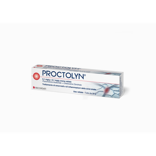 PROCTOLYN crema rett 30 g 0,1 mg/g + 10 mg/g