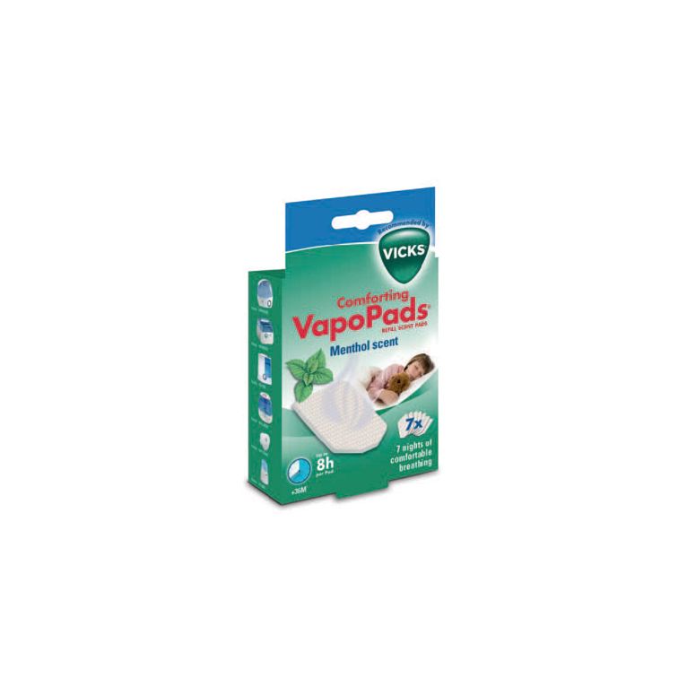 vicks vapopads menthol scent 7 pezzi