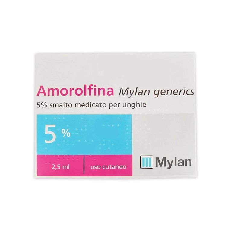amorolfina (mylan generics) smalto unghie 1 flacone 2,5 ml 5%