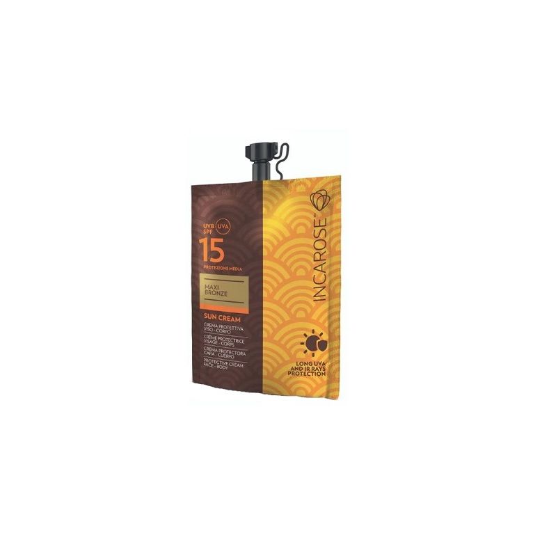 incarose maxi bronze sun cream spf15 50 ml