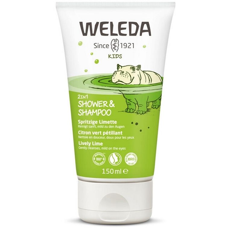 2 in 1 kids shower & shampoo lively lime 150 ml