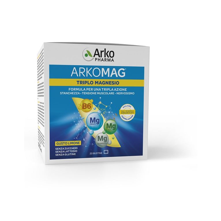 arkomag triplo magnesio 20 bustine