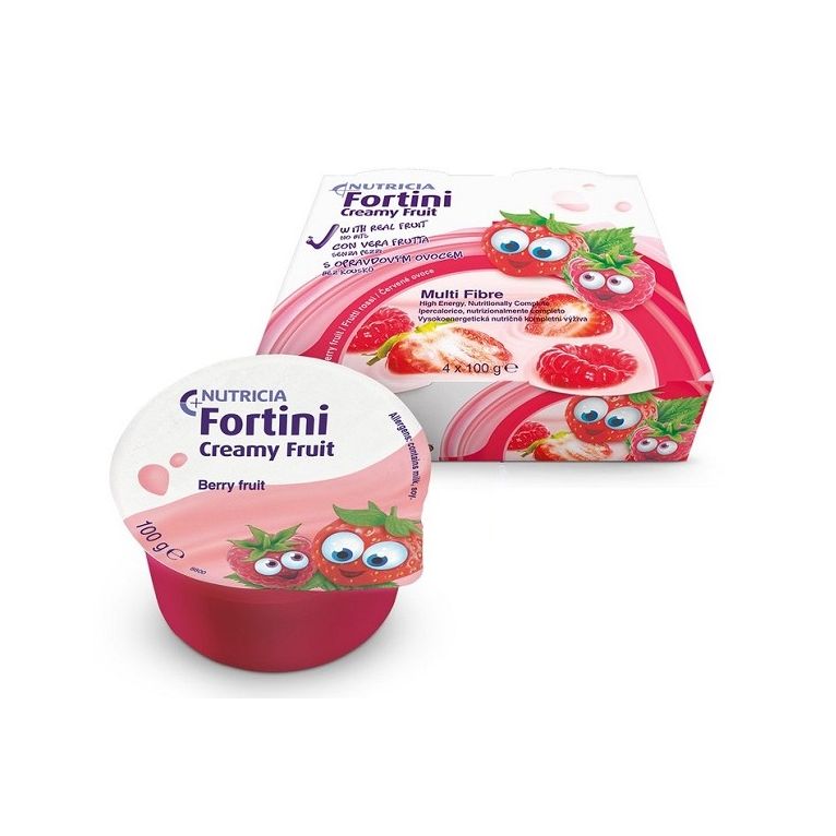 fortini creamy fruit multi fibre frutti rossi 4x100 g