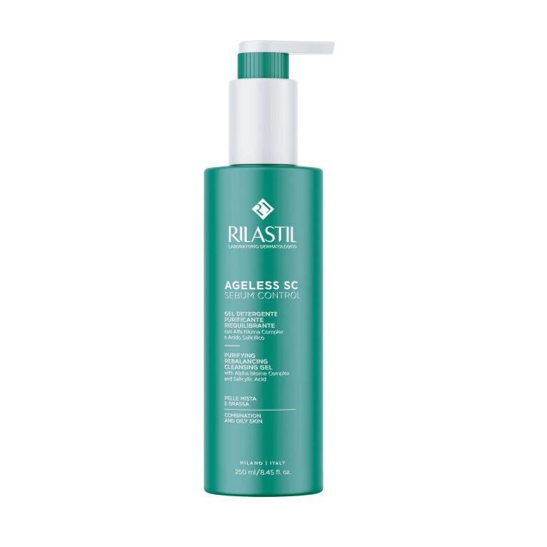 rilastil ageless sc sebum control gel detergente purificanteriequilibrante 250 ml