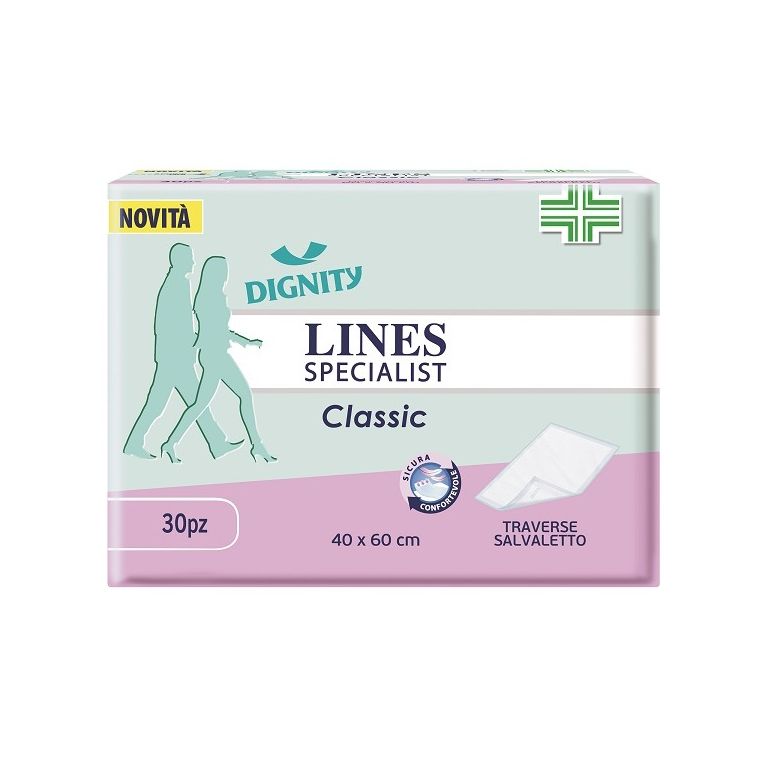 traversa per incontinenza lines specialist classic non sterile 40x60 cm 30 pezzi