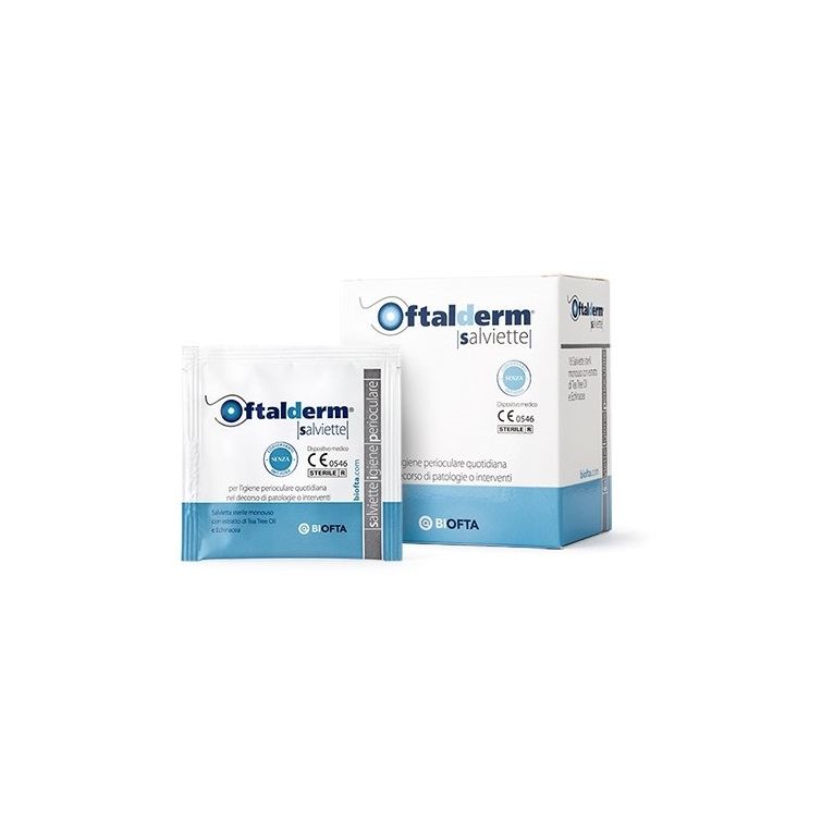 oftalderm salviette sterili monouso 16 pezzi