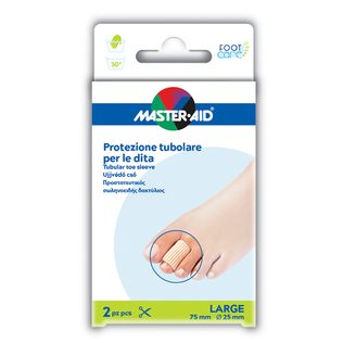 PROTEZIONE TUBOLARE IN GEL MASTER-AID FOOTCARE ELASTICIZZATOLARGE 7,5 CM 20 MM 2 PEZZI C5