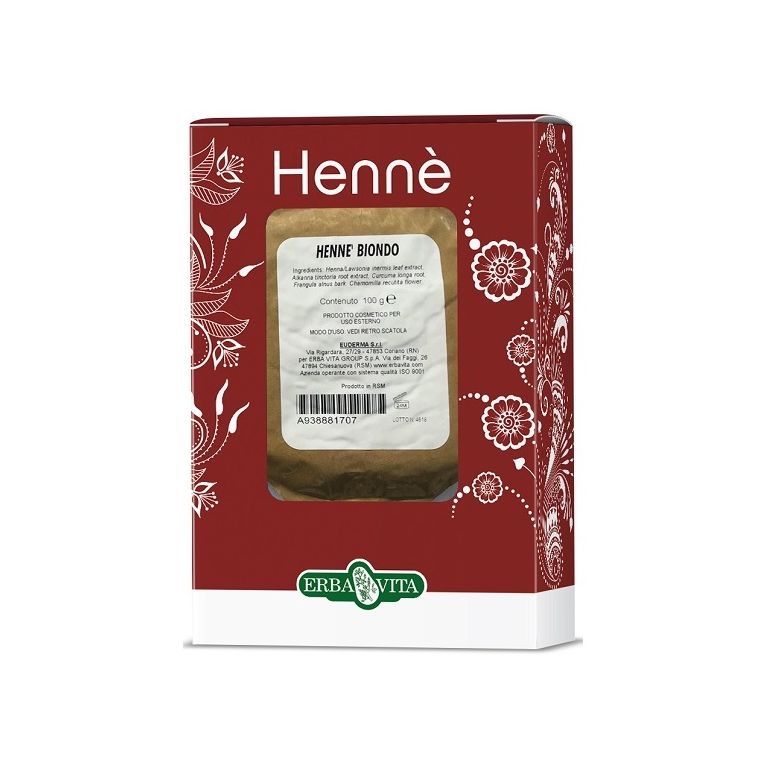 henne colorante capelli biondo 100 g