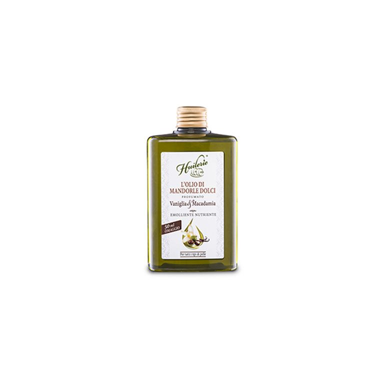 huilerie l'olio di mandorle dolci profumato vaniglia & macadamia 300 ml