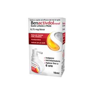 BENACTIVDOLMED spray mucosa orale 15 ml 8,75 mg/ml