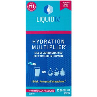 LIQUID IV HYDRATION MULTIPLIER FRUTTO DELLA PASSIONE 10 STICK
