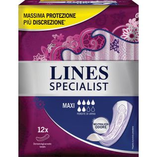 ASSORBENTI PER INCONTINENZA LINES SPECIALIST LADY 12 PEZZI