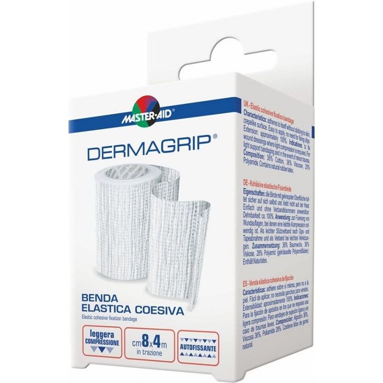 benda master-aid dermagrip coesiva m 4x12 cm 1 pezzo