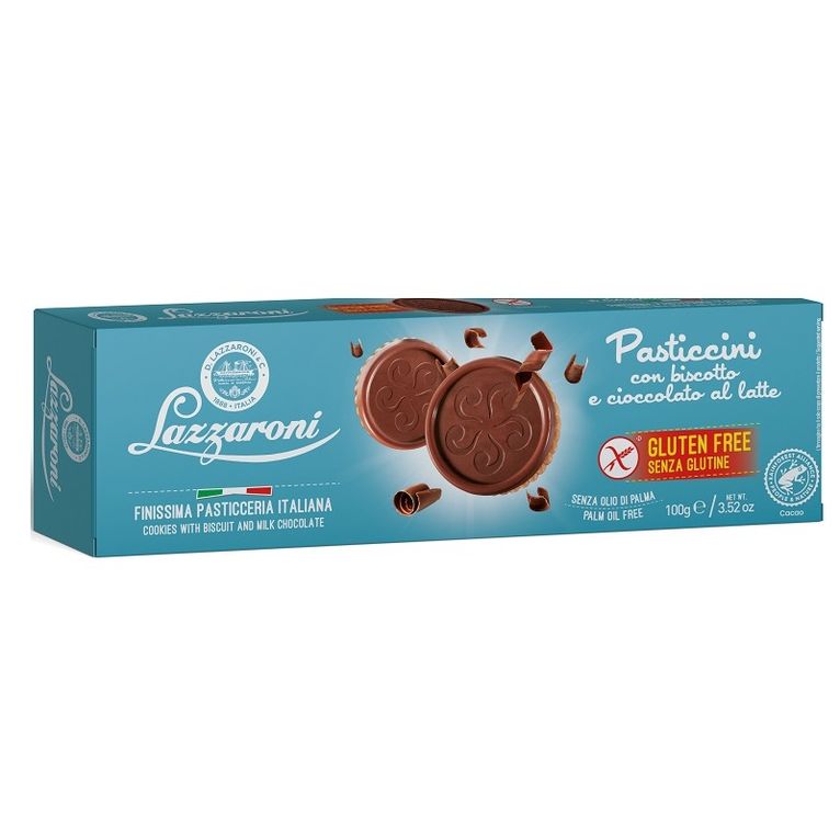 pasticcini biscotto/cioccolato al latte 100 g