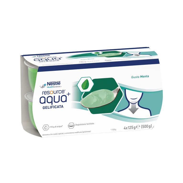 resource aqua acqua gelificata+mint cup 6 4x125 g