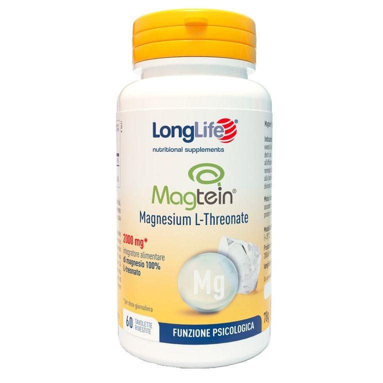 longlife magtein magnesio l-threonato 60 tavolette rivestite