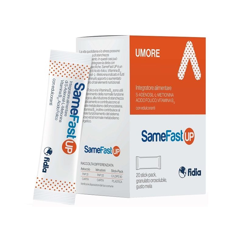 samefast up 20 stick pack granulato orosolubile gusto ananas