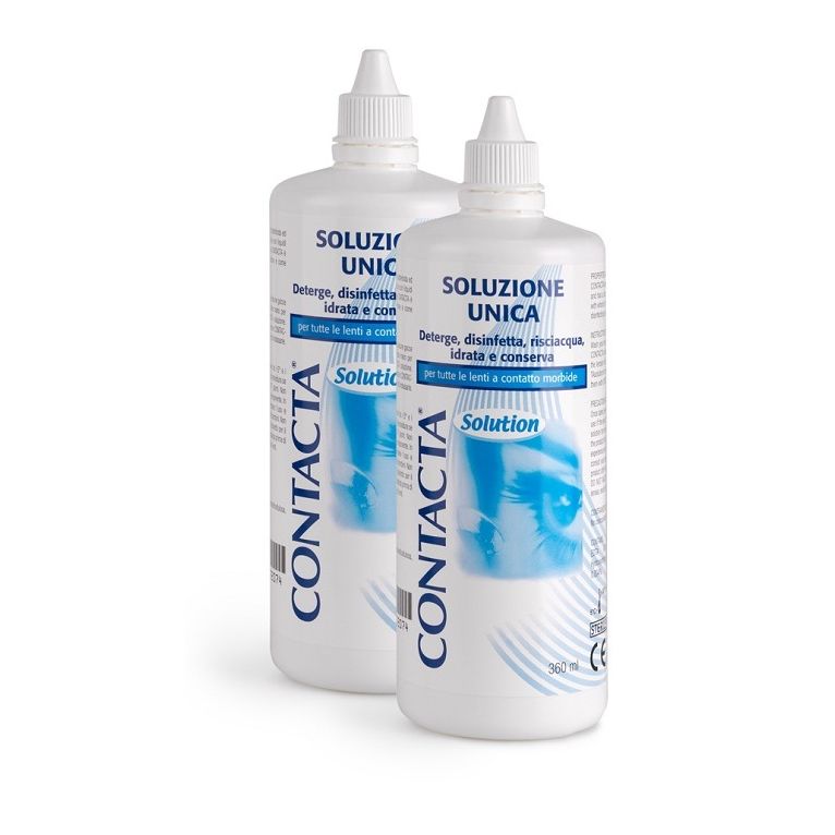 soluzione per lenti a contatto contacta 2 pezzi 360 ml