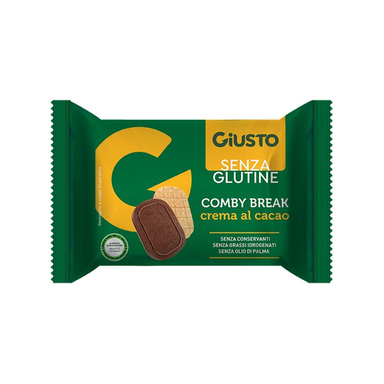 giusto senza glutine comby break crema cacao 26 g