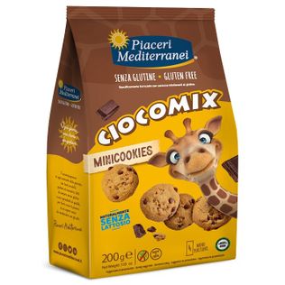 PIACERI MEDITERRANEI CIOCOMIX MINI COOKIES 4 MONOPORZIONI DA50 G