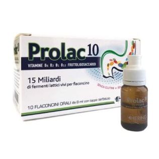 PROLAC10 FERMENTI LATTICI 15 MILIARDI 10 FLACONCINI 8 ML