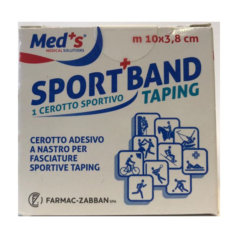 cerotto meds tela bianca sportivo 1000x3,8 cm