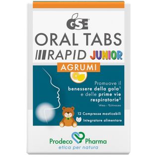 GSE ORAL TABS RAPID JUNIOR 12 COMPRESSE MASTICABILI DA 1,5 G