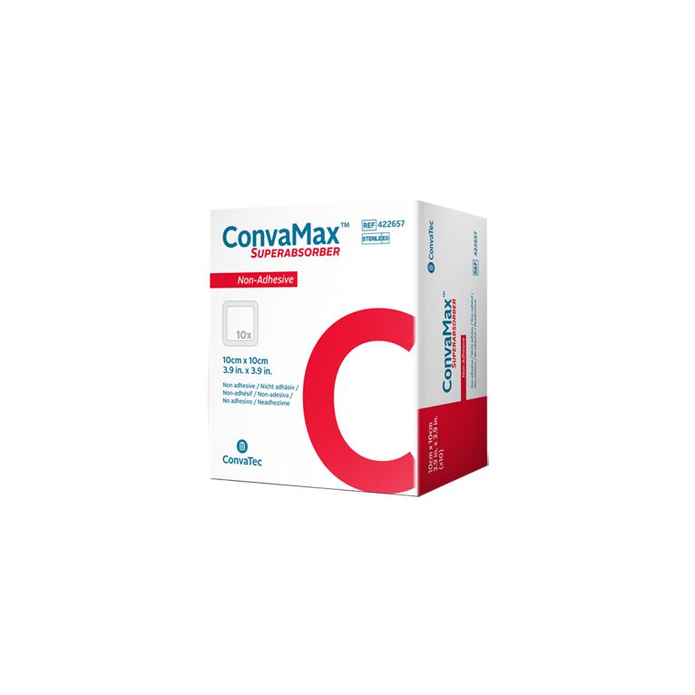 medicazione avanzata convamax superabsorber non-adhesive 12,5x12,5 cm 10 pezzi