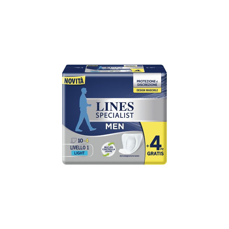 pannoloni lines specialist men livello 1 14 pezzi