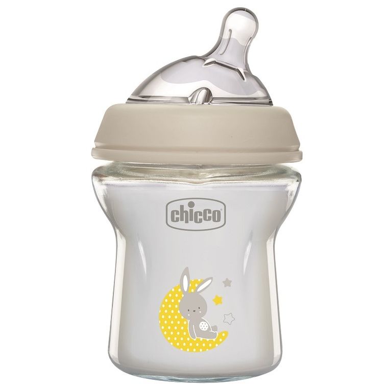 chicco biberon nat feel vetro 0m+ 150 ml