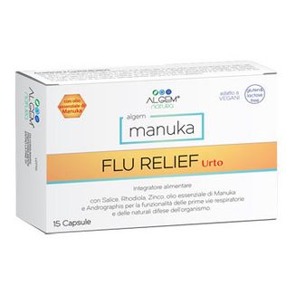 ALGEM MANUKA FLU RELIEF URTO 15 CAPSULE