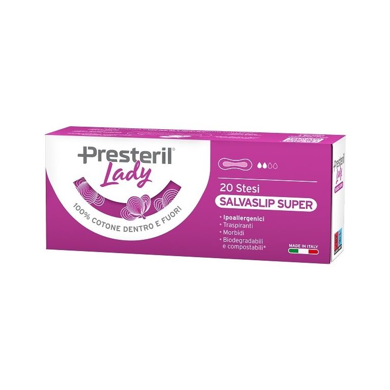 lady presteril salvaslip super stesi 20 pezzi
