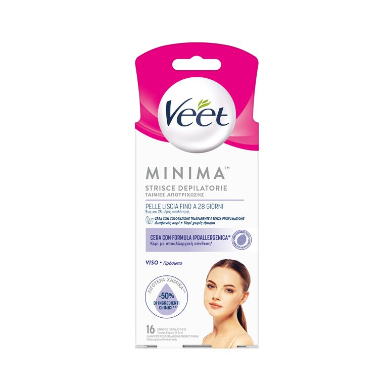 veet strisce viso ipoallergeniche 16 pezzi