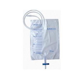 SACCA DI DRENAGGIO LETTO PER INCONTINENZA 2000ML IN PVC CONTUBO DI RACCORDO 90CM DIAMETRO 5X7MM MONOUSO 30 PEZZI