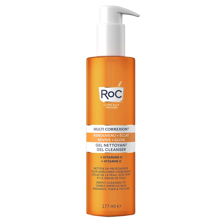 roc multi correxion revive + glow gel detergente